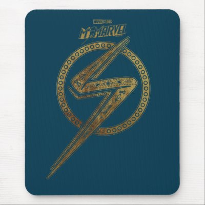 Ms. Marvel | Ornate Pattern Logo Mouse Pad
