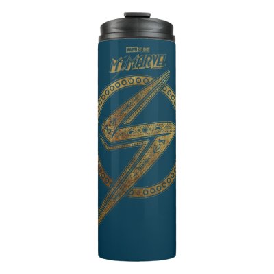 Ms. Marvel | Ornate Pattern Logo Thermal Tumbler
