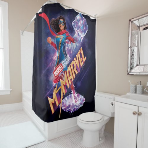 Ms Marvel  Powerful Fist Shower Curtain