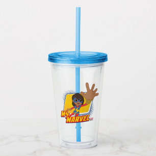 Ms. Marvel Rectangular Character Graphic Acrylic Tumbler