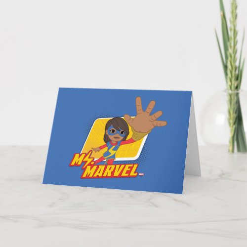 Ms Marvel Rectangular Character Graphic Card