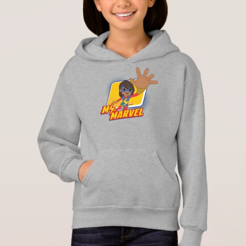 Ms Marvel Rectangular Character Graphic Hoodie