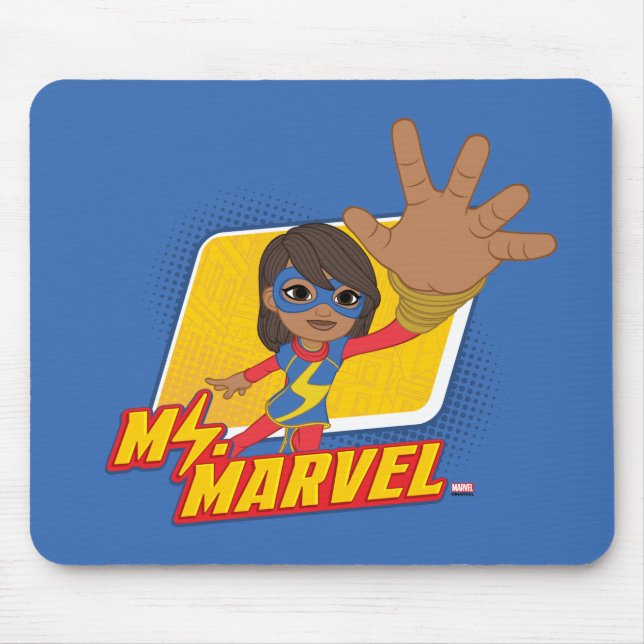 Ms. Marvel Rectangular Character Graphic Mouse Pad (Front)