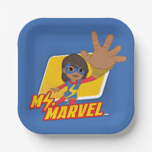 Ms. Marvel Rectangular Character Graphic Paper Plates