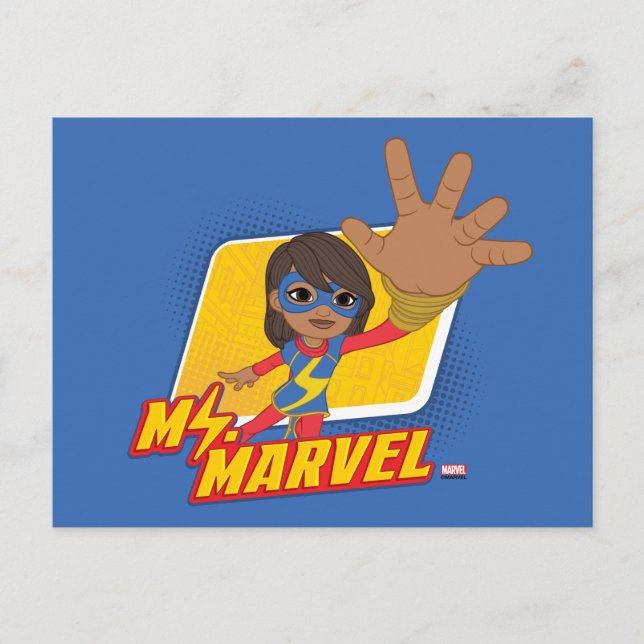 Ms. Marvel Rectangular Character Graphic Postcard (Front)