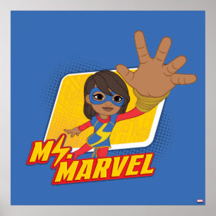 Ms. Marvel Rectangular Character Graphic Poster