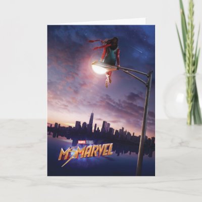 Ms. Marvel | Sitting On Street Light Card