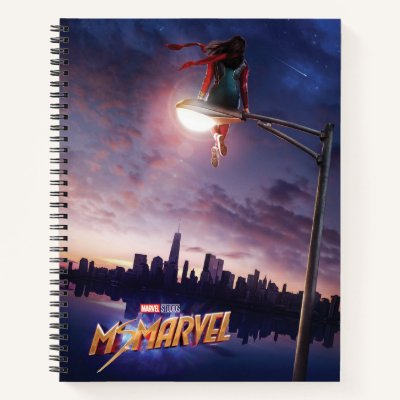 Ms. Marvel | Sitting On Street Light Notebook