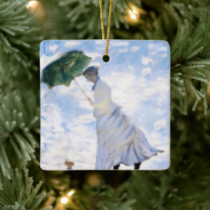 Ms Monet is Blown Away Ceramic Ornament