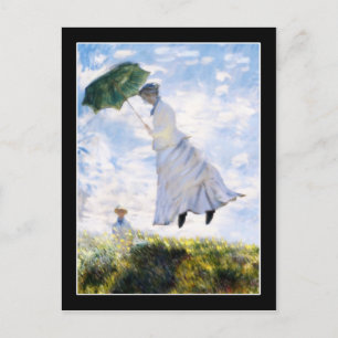 Ms Monet is Blown Away Postcard