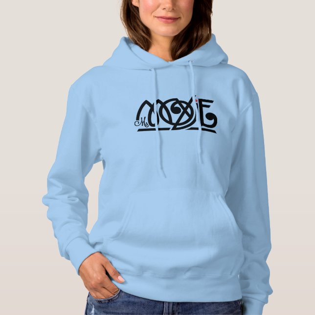 Ms. Moxie Ladies Hooded Sweatshirt (Front)