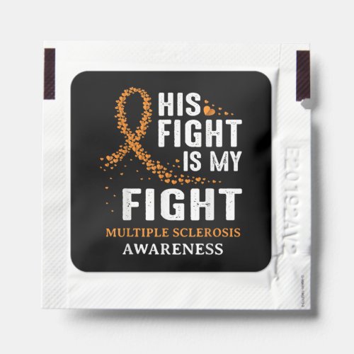 MS Multiple Sclerosis Awareness Orange Ribbon Dad Hand Sanitizer Packet