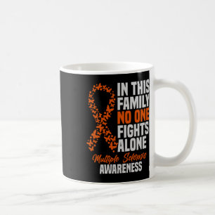 Ms Multiple Sclerosis Awareness Orange Ribbon Gift Coffee Mug