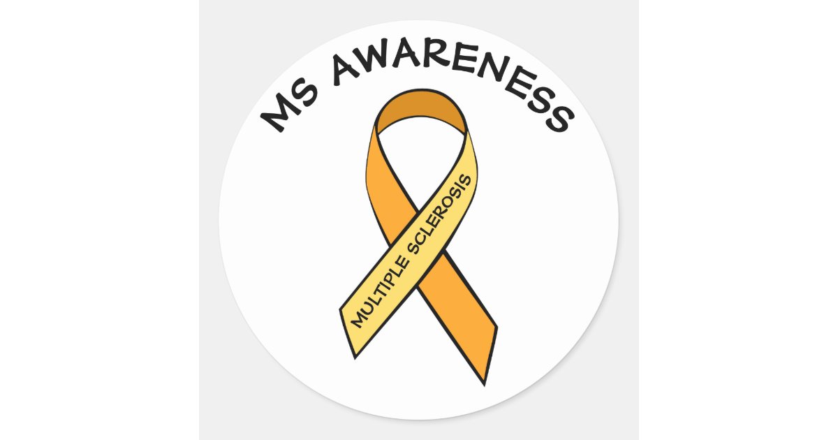 MS Awareness Ribbon Decal