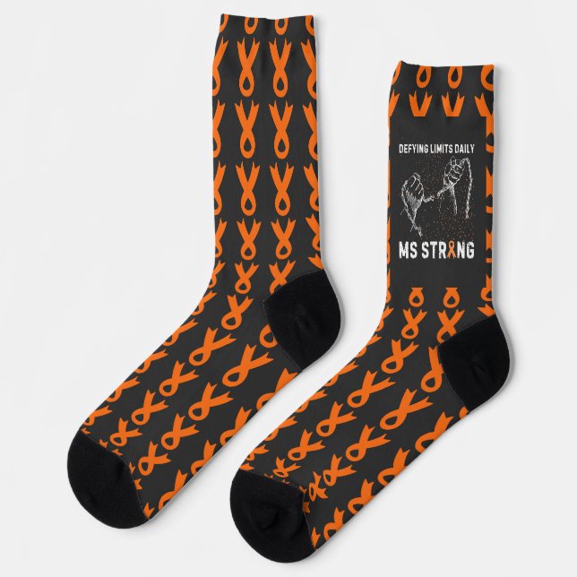 Ms Multiple Sclerosis Awareness Socks (Left)