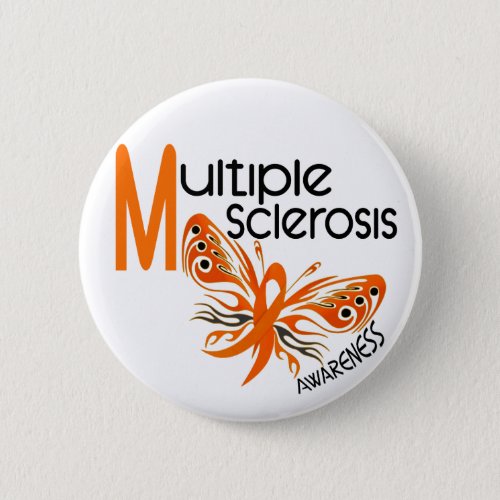 MS Multiple Sclerosis BUTTERFLY 31 Pinback Button