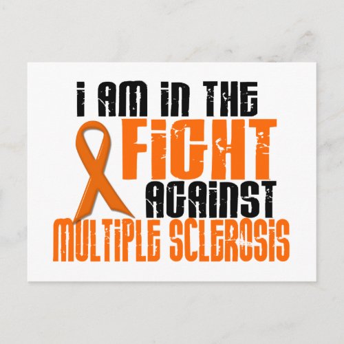 MS Multiple Sclerosis IN THE FIGHT 1 Postcard