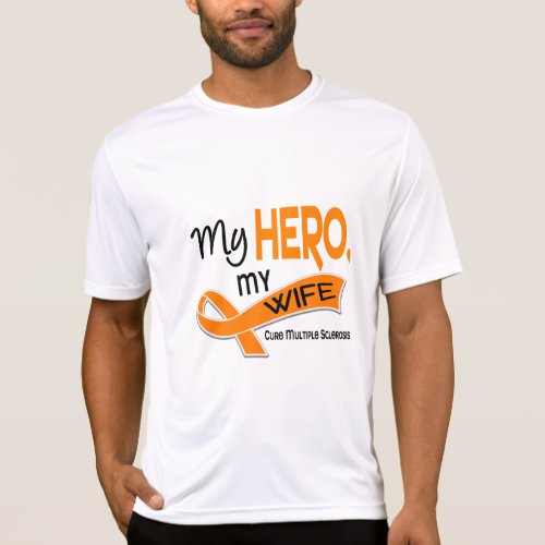 MS Multiple Sclerosis MY HERO MY WIFE 42 T_Shirt