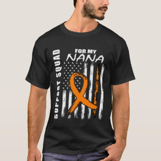 MS Nana Multiple Sclerosis Awareness USA Flag Fami T-Shirt