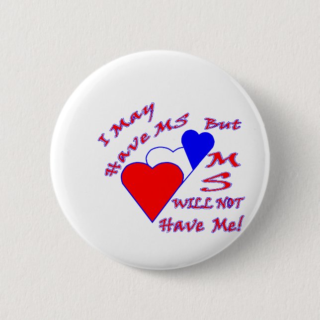 MS NOT HRT RWB PINBACK BUTTON (Front)