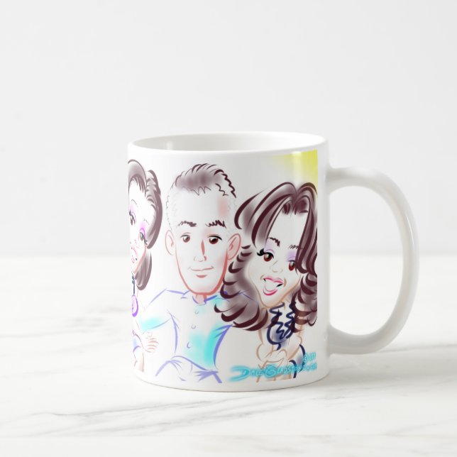 MS Party Caricature 3some Mug (Right)