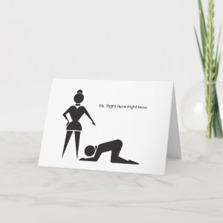 Ms. Right Here Right Now Invitation