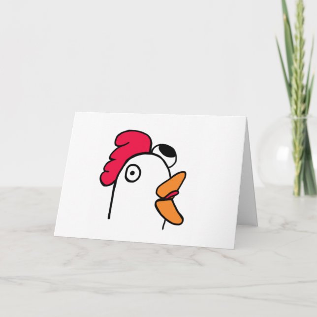 Ms. Rude Chicken Head Card (Front)