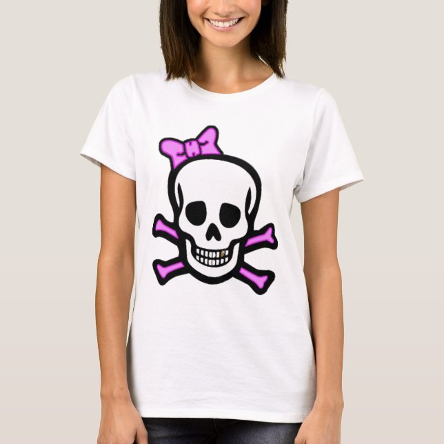Ms. Skull & Crossbones with Gold Tooth T-Shirt (Front)