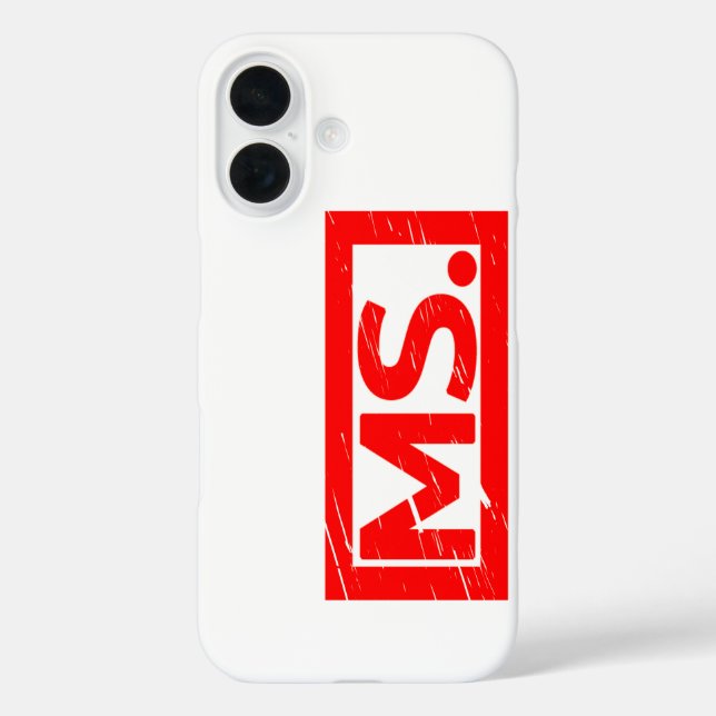 Ms. Stamp Case-Mate iPhone Case (Back)