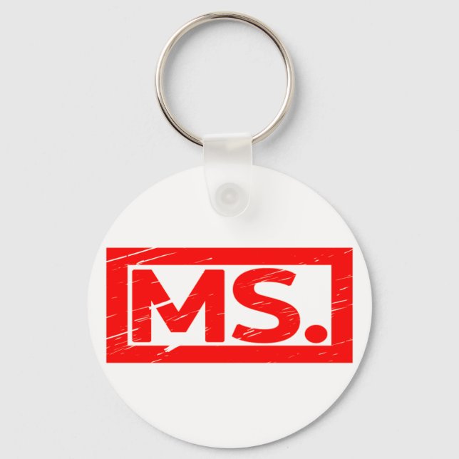 Ms. Stamp Keychain (Front)