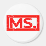 Ms. Stamp Magnet