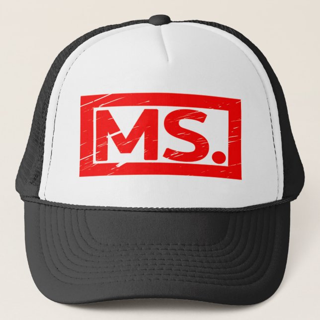 Ms. Stamp Trucker Hat (Front)