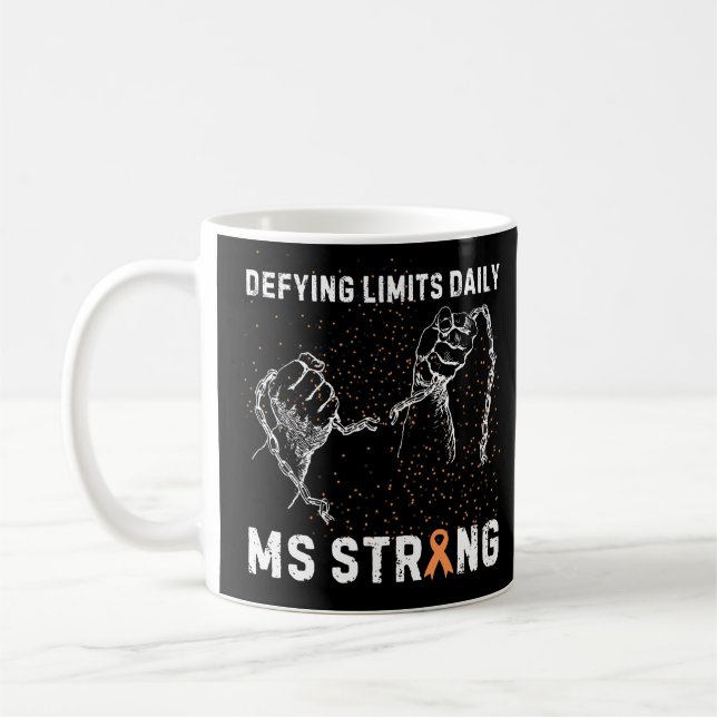 MS Strong: Multiple sclerosis awareness Coffee Mug (Left)