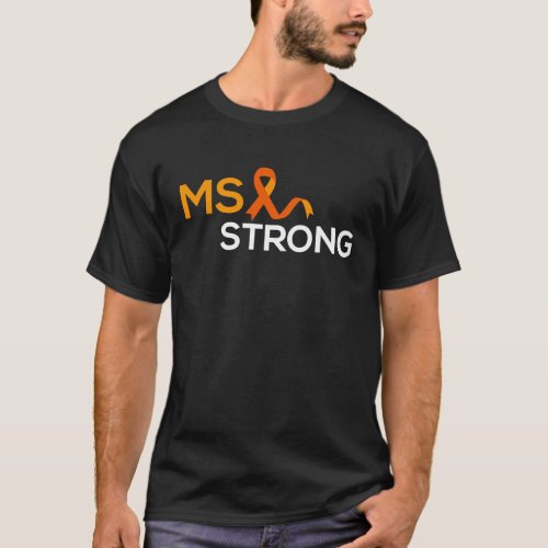 MS STRONG Women Warrior Multiple Sclerosis Awarene T_Shirt