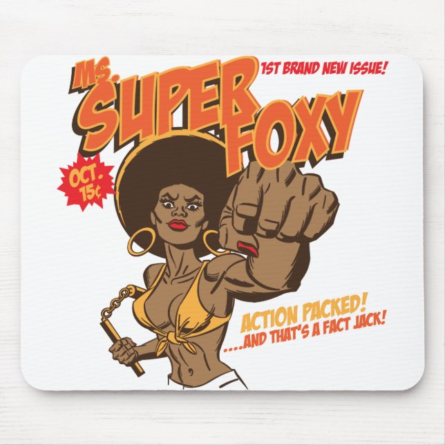 Ms. Super Foxy Mouse Pad (Front)