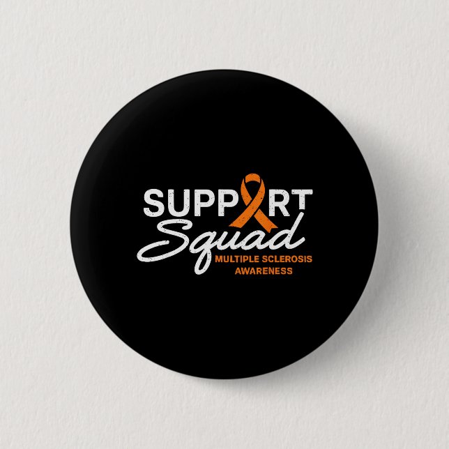 MS Suprt Squad National Multiple Sclerosis Button (Front)
