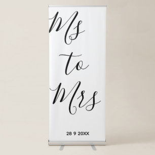Ms to Mrs bridal shower Banner