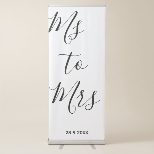 Ms to Mrs bridal shower Banner