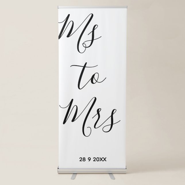 Ms to Mrs bridal shower Banner (Front)