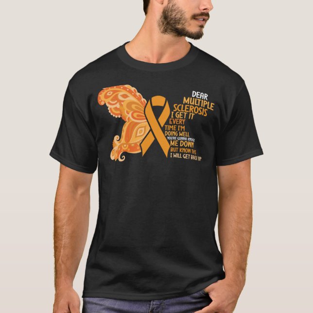 MS Warrior I'm Doing Well Multiple Sclerosis Aware T-Shirt (Front)