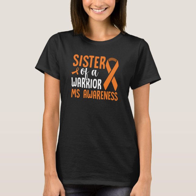 MS Warrior Multiple Sclerosis Awareness Brother Of T-Shirt (Front)