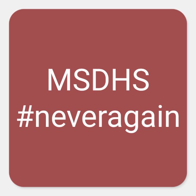 MSDHS sticker (Front)