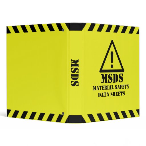 MSDS 3 RING BINDERS | Zazzle