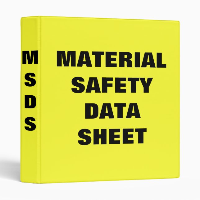 MSDS Binder (Front/Spine)