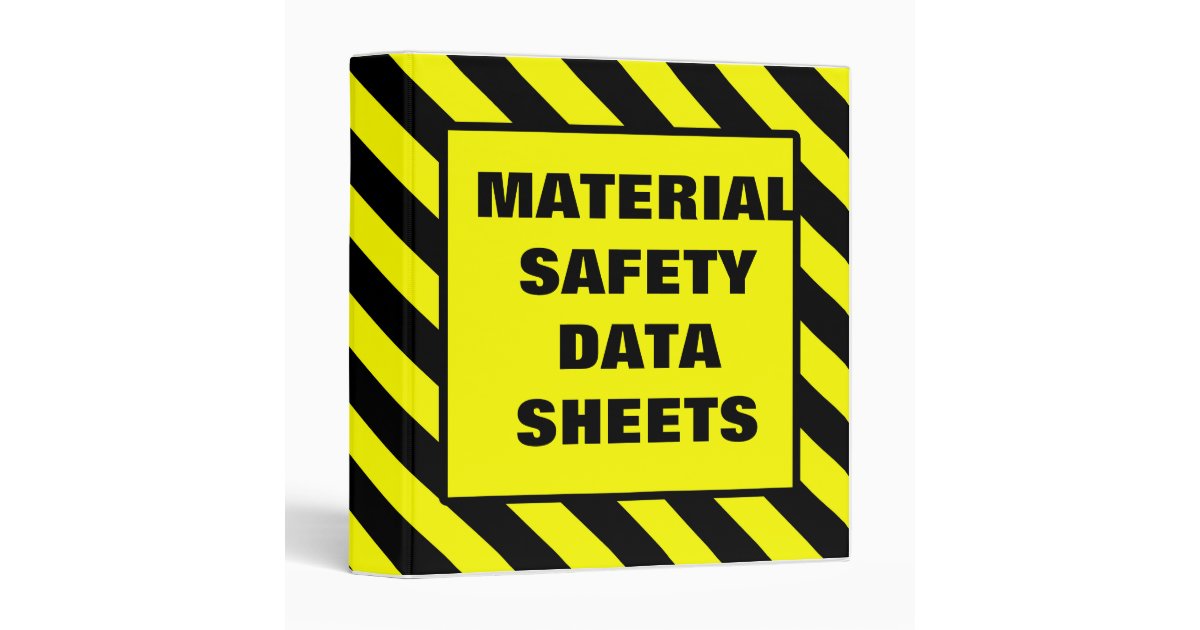 MSDS Binder Cover Yellow Zazzle