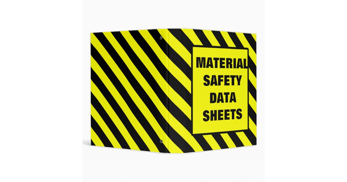 Msds Binder Cover Yellow Zazzle Com