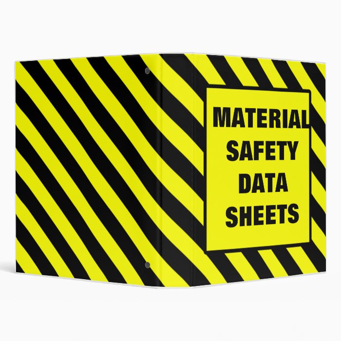 MSDS Binder Cover Yellow