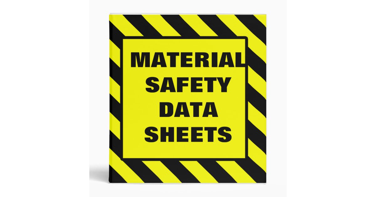 MSDS Binder Cover Yellow | Zazzle
