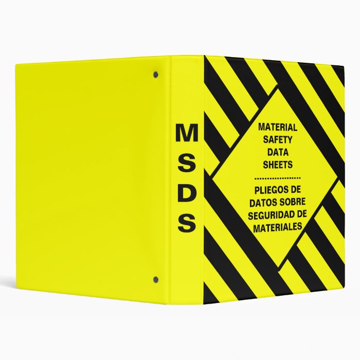 MSDS Safety Binder