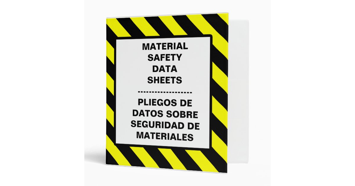 Printable Msds Book Cover Sheet
